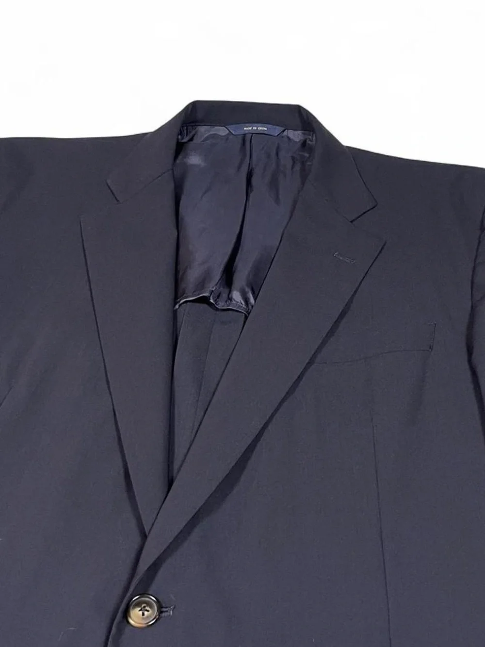 Brooks Brothers Madison Brookscool Wool Navy Suit Men's Size 43R W37 L27 Pleated